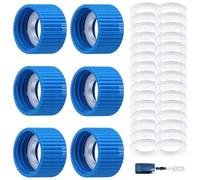 Systèmes de couplage de filtration d ' eau 2 adaptateurs 10 rondelles de rechange compactes pour la randonnée, préparation situations d ' urgence, pièce de rechange pour filtre à eau extérieur