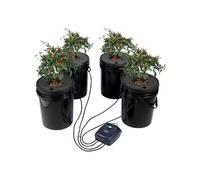 VEVOR Système de culture hydroponique DWC Kit 20 L 4 seaux – Pompe à air, pierres, niveau d'eau