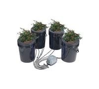 VEVOR Système de culture hydroponique DWC – Kit 4 seaux 20 L, pompe à air, goutte-à-goutte