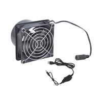 Systèmes de distribution de canaux 5 V économes en énergie - Évaluation réglable de 50 cfm - Pour boîtier d'imprimante - Extraction de fume - Nécessite un roulement à billes - Ventilateur