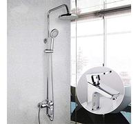Systèmes de Douche de Bain à Robinet d'eau Ensemble de Douche de Salle de Bain à Corps en Laiton, Robinet de Douche, Robinet d'eau d'évier, mélangeur Froid et Chaud, Robinet de lavabo à