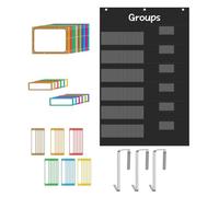 Systèmes de gestion de salle de vec supports muraux amovibles et crochets de porte pour le des tâches d ' activité de groupe Tableau des pochettes de gestion de classe
