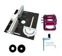 Systèmes de levage de défonceuse pour tables de travail du bois 5,1 cm Plaque d'insertion en aluminium 70 x 62 mm Motif de montage Outil de défonceuse avec plaque d'insertion