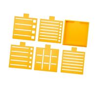 Systèmes de modèles de pochoirs pour bloc-notes professionnels pour notes autocollantes, comprend une base et des pochoirs pour une organisation efficace