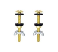 Systèmes de montage solides pour réservoirs de toilettes - Vis métalliques résistantes à la rouille - Écrou de verrouillage - Joints d'étanchéité - Utilisation générale - Pour vis de cuve de toilettes