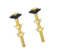 Systèmes de montage solides pour réservoirs de toilettes - Vis métalliques résistantes à la rouille - Écrou de verrouillage - Joints d'étanchéité - Utilisation générale - Pour vis de cuve de toilettes