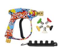 Systèmes De Nettoyeur Haute Pression À Haute Efficacité Technologie De Noyaux en Cuivre 5 Accessoires pour Voitures Véhicules en Béton Extérieurs De Bâtiments Nettoyeur Haute Pression Réglable