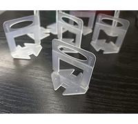 Systèmes de nivellement de carrelage de 1mm pour installation professionnelle de carrelage clips d'entretoises de carrelage pour mur et sol, entretoises de carrelage uniquement, 300 pièces
