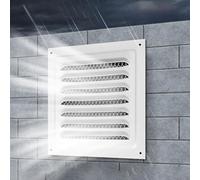 Systèmes de ventilation, grille d'aération carrée for soffite, grille d'évacuation, ailettes de ventilation et de refroidissement, for plafonds et murs latéraux de salles(White,150 * 150mm)