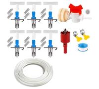 Systèmes d'eau potable pour petits animaux - Design anti-déversement - Installation facile - Kit d'abreuvoir pour lapins - Accessoires pour cage -