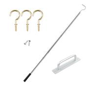 Systèmes d'échelle à tirer efficaces pour échelle de grenier, crochet de rechange pour ouverture de porte de grenier, solution d'accès robuste