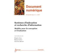 Systemes d'indexation et recherche d'information modeles pou - Brigitte Grau - Hermes Science Publications - broché - Livre