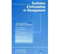 Systemes d'information et manag.n 3-2005 - EDITIONS ESKA - Eska - broché - Revue