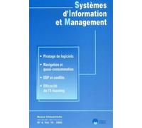 Systemes d'information et manag.n 4-2005 Du légalisme des producteurs au pragmatisme d'informaticiens - EDITIONS ESKA - Eska - broché - Revue
