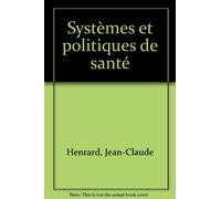 Systèmes et politiques de santé