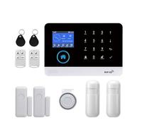 Systèmes Sécurité Domestique Système D'alarme De Sécurité Domestique sans Fil, Wi-FI, GSM, Anti-cambriolage, TUYA, avec Capteur Mouvement PIR, Compatible Les Animaux Domestiques(B)