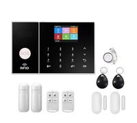 Systèmes Sécurité Domestique Système D'alarme De Sécurité sans Fil Tuya, Wi-FI, for Maison Et Entreprise, Contrôle par Application Intelligente, Kit Anti-cambriolage(C)