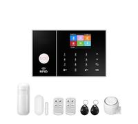 Systèmes Sécurité Domestique Système D'alarme De Sécurité WiFi for La Maison Et L'entreprise, Travail Contrôle avec Application Tuya Smart Life Multilingue(D)