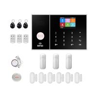 Systèmes Sécurité Domestique Système D'alarme De Sécurité WiFi for Maison Et Entreprise, Contrôle avec Application Tuya Smart Life, Capteur PIR Fenêtre, Hôte(K)