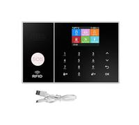 Systèmes Sécurité Domestique Système D'alarme De Sécurité WiFi for Maison Et Entreprise, Contrôle avec Application Tuya Smart Life, Capteur PIR Fenêtre, Hôte(I)