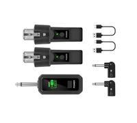 Systèmes Sonores Sans Fil Portables Pour Instrument De Musique 6 35 Mm Interfaces Configuration Rapide Clear Sound Abs Métalage Métallique Microphones D'instruments Sans Fil Pour Guitare / Saxophone