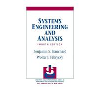 Systems Engineering And Analysis – Pearson Education