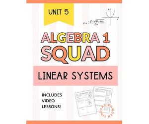 Systems of Linear Equations & Inequalities Workbook for Algebra 1: Graphing, Substitution, Elimination, and Application Word Problems