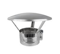 SYSTERM Chapeau de cheminée en acier inoxydable 200 mm - Chapeau de protection contre la pluie et la neige.