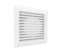SYSTERM Grille de Ventilation Grille anti-insectes 17 x 17 cm plastique ABS grille. SGD Ø 100 mm., blanc