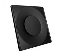 SYSTERM Ventilation Ventil de ventilation à disque Shwarz Carré Ventil de disque Ventil d'extraction ou d'admission Ventil en métal avec anneau de montage Anemostat Ventil de plafond Ventilateurs de