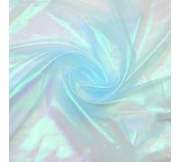 SYSUII 150 cm x 2 m - Tissu organza à paillettes - Tissu décoratif - Pour couture, bricolage, rideaux, nappes, décoration, bricolage, vêtements, jupe en tulle - Bleu clair