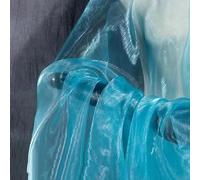 SYSUII 150 cm x 3 m - Tissu organza à paillettes - À coudre - Tissu scintillant - Tissu de costume pour couture, robe de mariage, décoration de table, tutu, jupe, fête, cadeau, arc - Bleu #2