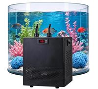 SYSXLT Refroidisseur d'aquarium, Refroidisseur d'eau Silencieux pour Aquarium, avec Pompe à Eau Tuyau 3M, pour plongée à Froid, Culture hydroponique, Corail, méduse(100L(26gal))