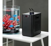 SYSXLT Refroidisseur d'aquarium Refroidisseur d'eau Silencieux pour Aquarium Température réglable de 5 à 40 °C avec Pompe à Eau et Tuyau de 3m pour coraux récifaux et Plantes Aquatiques(100L(26gal))