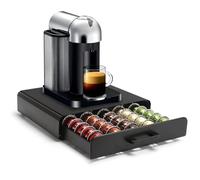 SYSYLY Porte Capsule pour 35 Vertuo Capsules,Support de Machine à Café avec Tiroirs de Rangement Dosettes Vertuoline,Distributeur/Organisateur Capsules en Métal.