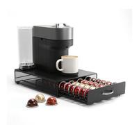 SYSYLY Porte Capsule pour 40 Vertuoline Capsules, Support de Machine à Café avec Tiroirs de Rangement Dosettes Vertuoline, Distributeur/Organisateur Capsules en Métal