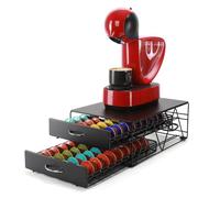SYSYLY Porte Capsule pour Dolce Gusto Capsules avec 2 Tiroirs,Métal.
