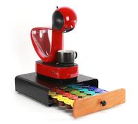 SYSYLY Porte Capsules Compatible avec Dolce Gusto Capsules,Porte Dosette de Café,Boite Range Dosettes de Café, Tiroir Rangement pour 30 Capsules.