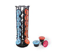 SYSYLY Porte Capsules de Café Compatible avec Capsule Caffitaly,Lavazza-Blue, Supports Rangement Dosettes Caffitaly, 360 Degrés Rotable Range Capsules, Noir.