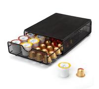 SYSYLY tiroir de rangement pour capsules OriginalLine, support dosettes originalLine, porte dosette originalLine,organiseur pour ranger 35 dosettes originalLine, idéal pour les petits espaces, noir.