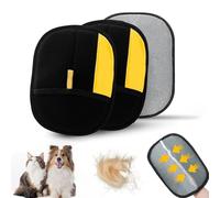 SYSYSYYASNL Gant Ramasse Poils Animaux, Lot de 3 Gants de Toilettage pour Animaux de Compagnie, Gants de Toilettage Statiques, Animal Remover for Cats, Dogs, Rabbits, Small Animals
