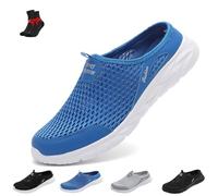 SYT-MD Baskets À Enfiler Pour Hommes, Baskets À Dos Ouvert, Pantoufles En Respirante, Chaussures De Marche En Plein Air, Sandales De Plage(Blue,40 EU)