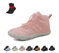 SYT-MD Chaussures Pied Nus Homme Femme, Léger Chaussures Minimaliste Chaudes Chaussure De Marche, Avec Semelle Antidérapante Et Large Boîte À Orteils(Pink,36 EU)