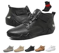 SYT-MD Chaussures Vogany, Chaussures de randonnée Montantes, Chaussures Pieds Nus Respirantes, Baskets Chukka légères et décontractées(Black,39 EU)