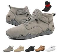 SYT-MD Chaussures Vogany, Chaussures de randonnée Montantes, Chaussures Pieds Nus Respirantes, Baskets Chukka légères et décontractées(Grey,40 EU)