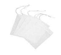 Sytaun Sachets de Thé Vides, 100 Pièces, Blanc, Non-Tissé, Rond, Infuseur à Thé, Tea Infuser Sachets