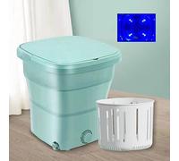 SYTH 11L Mini Lave-Linge,Machine à Laver Portable pour Camping,rondelle Turbine Pliante,Stérilisation à Rayons Bleus Petite Laveuse Automatique pour Voyage Camping Chaussettes sous-vêtements Culottes
