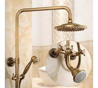 Sythme de douche de douche avec une douche à eau chaude et froide ensemble de douche multifonction à double poignées de douche