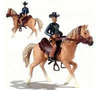 SYTTNUM Figurines De Chevaux, Modèle De Cheval Imitation Figurine De Western Réaliste ,Garçon Fille Décoration Anniversaire Set Compact Portable Accessoires Western pour Éveil