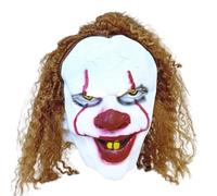 SYTTNUM Masque de Clown pour Halloween, Masque Décoratif de pour Costume Adultes, Masque à Thème d'Horreur, Accessoires de Décoration pour la Fête, pour Cosplays et Fêtes de Car-nival